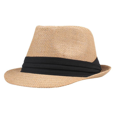 Fashion Men Women Straw Hat Contrast Ribbon Fedora Curly Brim Unisex Panama Jazz Trilby Hat Cap
Fashion Men Women Straw Hat Contrast Ribbon Fedora Curly Brim Unisex Panama Jazz Trilby Hat Cap