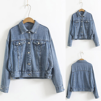 Toponeto Womens Casual Jean Jacket Long Sleeve Denim Coat Retro Cowboy Pockets Jacket
Toponeto Womens Casual Jean Jacket Long Sleeve Denim Coat Retro Cowboy Pockets Jacket