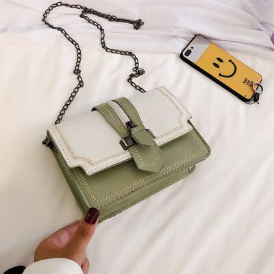 Korean version of the fashion embroidery line hit color wild chain bag female 2019 new small fresh&simple temperament shoulder Messenger bag
Korean version of the fashion embroidery line hit color wild chain bag female 2019 new small fresh&simple temperament shoulder Messenger bag