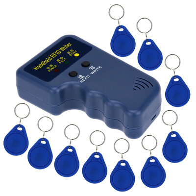Handheld 125KHz RFID ID Card WriterCopier Duplicator 10pcs Writable EM4305 Key Cards
Handheld 125KHz RFID ID Card WriterCopier Duplicator 10pcs Writable EM4305 Key Cards