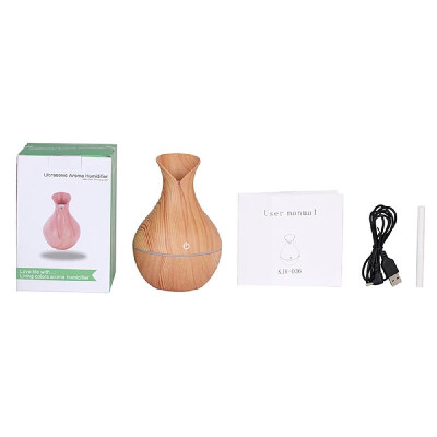 130ml Ultrasound Aroma Diffuser Creative Vase Wood Mini Mute USB Air Humidifier Household Humidifier Bedroom Essential Oil Aromath
130ml Ultrasound Aroma Diffuser Creative Vase Wood Mini Mute USB Air Humidifier Household Humidifier Bedroom Essential Oil Aromath