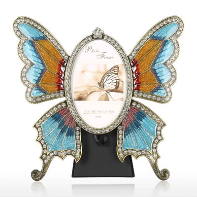 Rhinestone Decorated Ellipse Scalewing Design Vintage Metal Photo Frame Home Decor Desktop Picture Frame Table Top Frame
Rhinestone Decorated Ellipse Scalewing Design Vintage Metal Photo Frame Home Decor Desktop Picture Frame Table Top Frame