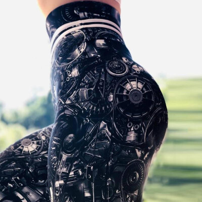 Cross-border new European&American mechanical gear digital printing yoga leggings hip high waist running fitness pants gear
Cross-border new European&American mechanical gear digital printing yoga leggings hip high waist running fitness pants gear