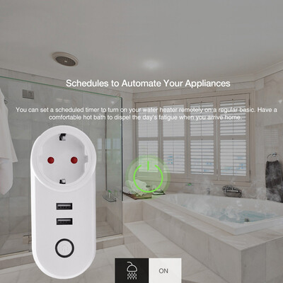 〖Follure〗Smart WiFi Power Socket EU Plug Switch For Amazon AlexaGoogle Home App Control 
〖Follure〗Smart WiFi Power Socket EU Plug Switch For Amazon AlexaGoogle Home App Control