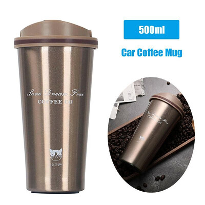 500ml Stainless Steel Car Coffee Cup Leakproof Insulated Thermal Thermos Cup Car Portable Travel Coffee Mug
500ml Stainless Steel Car Coffee Cup Leakproof Insulated Thermal Thermos Cup Car Portable Travel Coffee Mug