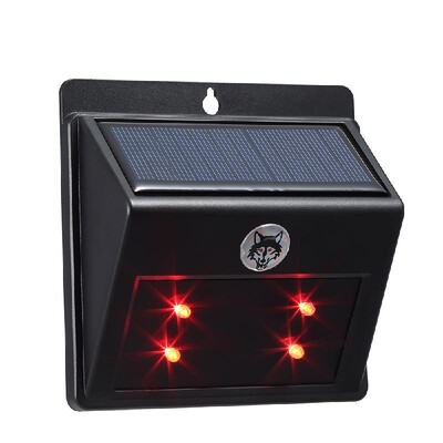 37V 05W 4LED Solar Powered Pest Animal Repellent Light Outdoor Sensor Lamp Red LED Predator Deterrent Light Scares Farm Garden P
37V 05W 4LED Solar Powered Pest Animal Repellent Light Outdoor Sensor Lamp Red LED Predator Deterrent Light Scares Farm Garden P