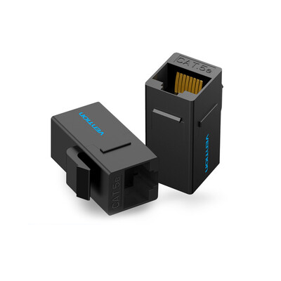 VENTION CAT5 Network Cable Coupler RJ45 Coupler Cat5e LAN Connector Gold-plated Ethernet Modular Black
VENTION CAT5 Network Cable Coupler RJ45 Coupler Cat5e LAN Connector Gold-plated Ethernet Modular Black