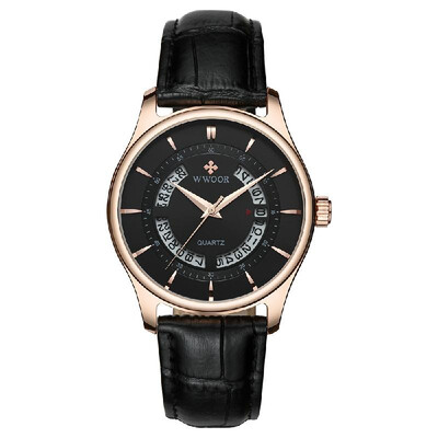 WWOOR Men Watch Quartz Leather Strap Sport Clock Wristwatch Calendar Fashion Casual Male Watches
WWOOR Men Watch Quartz Leather Strap Sport Clock Wristwatch Calendar Fashion Casual Male Watches