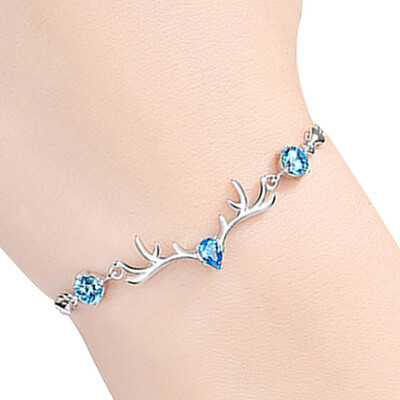 Individual Christmas Elk Antlers Charm Chain Link Women Bracelet Clear Xmas Jewelry Gifts
Individual Christmas Elk Antlers Charm Chain Link Women Bracelet Clear Xmas Jewelry Gifts