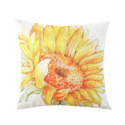 Sunflower Printed Pillow Case Linen Cushion Cover Flower Pattern Square Pillowcase Home Office Safa Car Decoration 450 450mm
Sunflower Printed Pillow Case Linen Cushion Cover Flower Pattern Square Pillowcase Home Office Safa Car Decoration 450 450mm