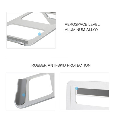 Ergonomic Design Aluminum Alloy Laptop Stand Desk Dock Holder Bracket Cooler Cooling Pad Foldable for MacBook ProAiriPadiPhone
Ergonomic Design Aluminum Alloy Laptop Stand Desk Dock Holder Bracket Cooler Cooling Pad Foldable for MacBook ProAiriPadiPhone
