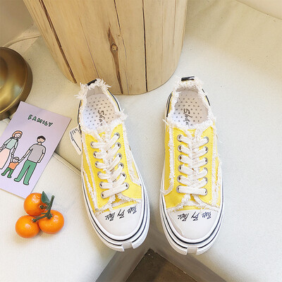 Ins Super Fire Wu Jianhao Canvas Shoes Stars Same Heavy Industry Cork Cake Thick Bottom Retro Raised Beggar Shoes
Ins Super Fire Wu Jianhao Canvas Shoes Stars Same Heavy Industry Cork Cake Thick Bottom Retro Raised Beggar Shoes