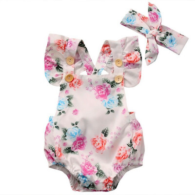 Newborn Baby Girls Clothes Print Round Neck Sleeveless BodysuitBow Headband 2pc kids Toddler Cotton Outfits
Newborn Baby Girls Clothes Print Round Neck Sleeveless BodysuitBow Headband 2pc kids Toddler Cotton Outfits