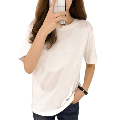 Women T-Shirts 2019 Summer Tee Shirt Women Solid Color Casual Loose Short Sleeve O-Neck Ladies Tees Tops Koran Female T Shirt
Women T-Shirts 2019 Summer Tee Shirt Women Solid Color Casual Loose Short Sleeve O-Neck Ladies Tees Tops Koran Female T Shirt