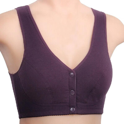 Mom underwear middle-aged bra female front buckle bra without steel ring full cup bra middle-aged vest cotton Red
Mom underwear middle-aged bra female front buckle bra without steel ring full cup bra middle-aged vest cotton Red