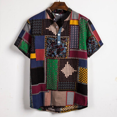 Toponeto Mens Ethnic Short Sleeve Casual Cotton Linen Printing Hawaiian Shirt Blouse
Toponeto Mens Ethnic Short Sleeve Casual Cotton Linen Printing Hawaiian Shirt Blouse