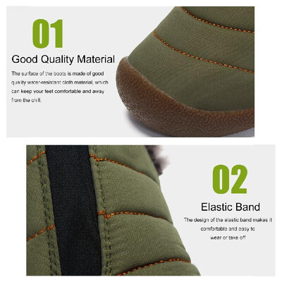 Outdoor Water-resistant Non-slip Snow Boots Slip-on Winter Warm Shoes for Men&Women
Outdoor Water-resistant Non-slip Snow Boots Slip-on Winter Warm Shoes for Men&Women