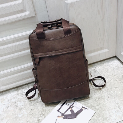 European&American double - shoulder pack male large - capacity rain - proof pu - leather backpack personality fashion college
European&American double - shoulder pack male large - capacity rain - proof pu - leather backpack personality fashion college