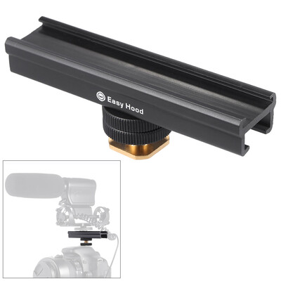 100mm Cold Shoe Extension Bar Rail Bracket Speedlite Microphone LED Light Video Light Holder for Canon Nikon DSLR Cameras
100mm Cold Shoe Extension Bar Rail Bracket Speedlite Microphone LED Light Video Light Holder for Canon Nikon DSLR Cameras