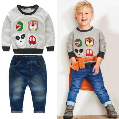 Baby Boys Kids Children Long Sleeve Clothes T-shirt Tops Blouse&Denim Jeans Outfit Set
Baby Boys Kids Children Long Sleeve Clothes T-shirt Tops Blouse&Denim Jeans Outfit Set