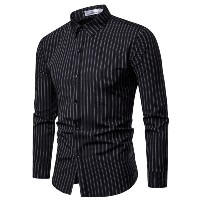 Tailored Mens Fashion Business Leisure Striped Printing Long-sleeved Shirt Tops Blouse
Tailored Mens Fashion Business Leisure Striped Printing Long-sleeved Shirt Tops Blouse