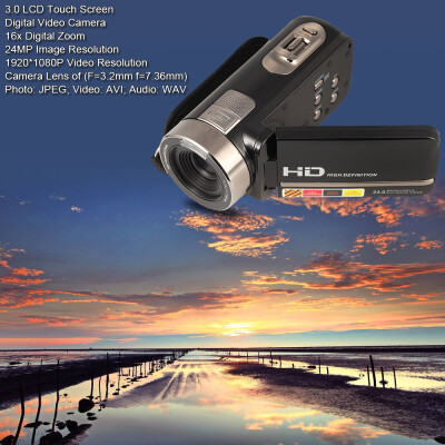 Digital Video Camera Camcorder 30" LCD Touch Screen DV 24MP 1080P Full HD Support for HDMI AV Output Night-Shot 16X Digital Zoom
Digital Video Camera Camcorder 30" LCD Touch Screen DV 24MP 1080P Full HD Support for HDMI AV Output Night-Shot 16X Digital Zoom