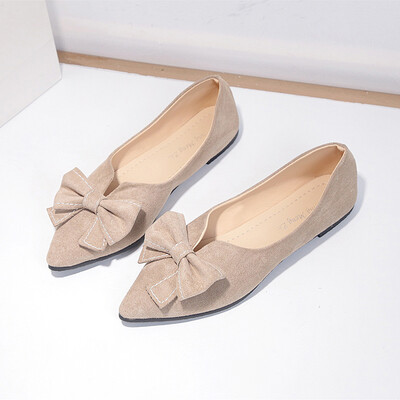 The new spring 2019 temperament is full of pointed butterfly velvet flat sole shoes with soft soles&comfortable Korean version
The new spring 2019 temperament is full of pointed butterfly velvet flat sole shoes with soft soles&comfortable Korean version