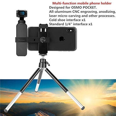 Click image to open expanded view Gimbal Tripod Phone Holder Mount Bracket Extended for DJI OSMO Pocket Accessory
Click image to open expanded view Gimbal Tripod Phone Holder Mount Bracket Extended for DJI OSMO Pocket Accessory