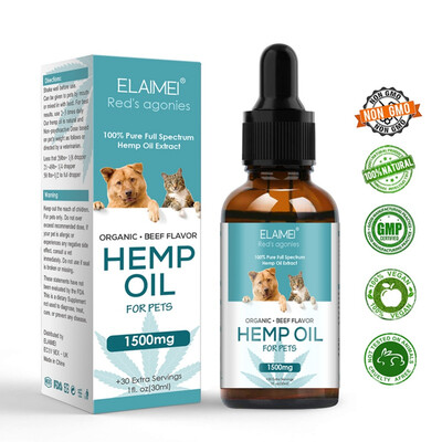 Hemp Essential Oil for Dogs Natural Herbs of Pet Care Oil Anxiety Relief Pain Joint hip Strengtheens immunity
Hemp Essential Oil for Dogs Natural Herbs of Pet Care Oil Anxiety Relief Pain Joint hip Strengtheens immunity