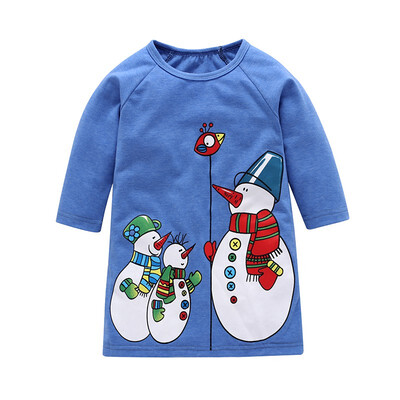 Baby Clothes Christmas Dress For Girls Kids Girl Clothing Snowman Cartoon Print Blue Christmas Dresses
Baby Clothes Christmas Dress For Girls Kids Girl Clothing Snowman Cartoon Print Blue Christmas Dresses