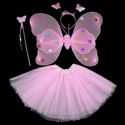 4Pcsset Halloween Dance Costumes Cosplay Fairy Princess Kids Butterfly Wings WandHeadbandTutu Skirt
4Pcsset Halloween Dance Costumes Cosplay Fairy Princess Kids Butterfly Wings WandHeadbandTutu Skirt