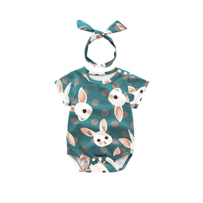 Summer Newborn Girls Rompers With Hairband Short Sleeve Cartoon Animal Print Jumpsuit With Headband
Summer Newborn Girls Rompers With Hairband Short Sleeve Cartoon Animal Print Jumpsuit With Headband