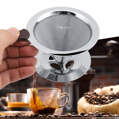 Greensen Stainless Steel Coffee Filter Reusable Double Layer Brew Dripper with Cup Stand Coffee Dripper Coffee Dripper Stand
Greensen Stainless Steel Coffee Filter Reusable Double Layer Brew Dripper with Cup Stand Coffee Dripper Coffee Dripper Stand