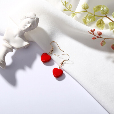 Women Japanese And Korean Style Fashion Design Sweet Pearl Earrings Red Love Geometric Asymmetrical Peach Heart Earrings
Women Japanese And Korean Style Fashion Design Sweet Pearl Earrings Red Love Geometric Asymmetrical Peach Heart Earrings