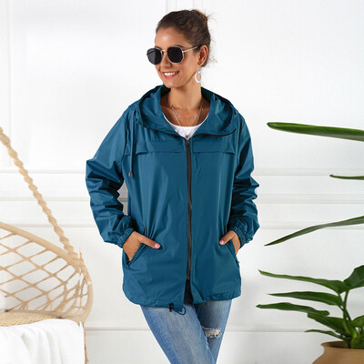 Toponeto Women Winter Solid Waterproof Raincoat Lightweight Rain Jacket Hooded Coat
Toponeto Women Winter Solid Waterproof Raincoat Lightweight Rain Jacket Hooded Coat