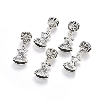 Alloy European Dangle Beads Large Hole Pendants Dress Antique Silver 36mm Hole 5mm Pendant 22x155x57mm
Alloy European Dangle Beads Large Hole Pendants Dress Antique Silver 36mm Hole 5mm Pendant 22x155x57mm