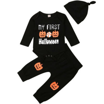 3pcs Newborn Kid Baby Boy Girl Halloween Long Sleeve Tops Long Pants Outfit Set 
3pcs Newborn Kid Baby Boy Girl Halloween Long Sleeve Tops Long Pants Outfit Set