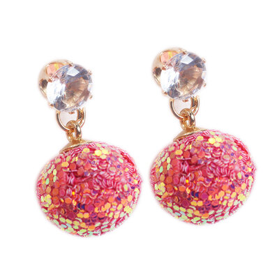 1 Pair Trendy Women Korean Style Sequins Ball Dangle Ear Rings Girl Zircon Drop Earrings Simple Ear Studs
1 Pair Trendy Women Korean Style Sequins Ball Dangle Ear Rings Girl Zircon Drop Earrings Simple Ear Studs