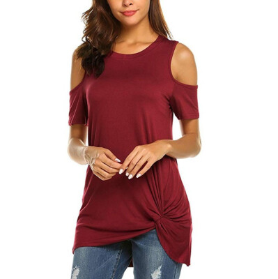 Starmoon Women Casual Short Sleeve Strapless T-shirt Loose Soild O Neck Top Blouse
Starmoon Women Casual Short Sleeve Strapless T-shirt Loose Soild O Neck Top Blouse