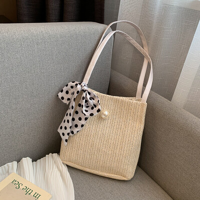 Fashion wild bow shoulder bag 2019 new casual simple woven bag female Sen temperament handbag
Fashion wild bow shoulder bag 2019 new casual simple woven bag female Sen temperament handbag