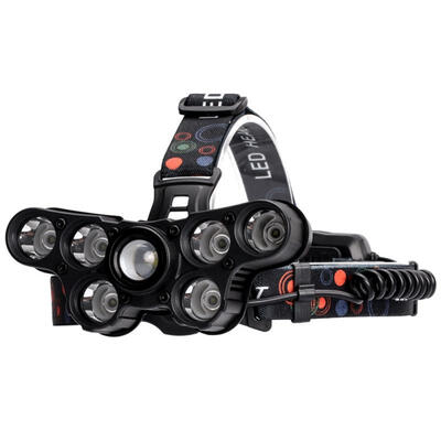 Super Bright 7-LED USB Rechargeable High Power Rotating Zoom Headlamp Head Light With Battery Display
Super Bright 7-LED USB Rechargeable High Power Rotating Zoom Headlamp Head Light With Battery Display