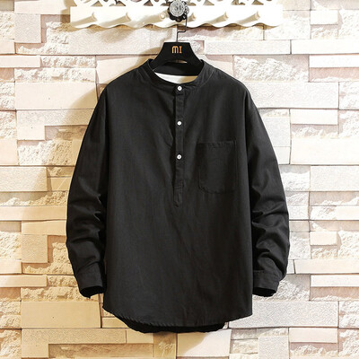 Toponeto Men Casual Autumn&WinterSolid Color Long Sleeve Shirt Turn-Down Loose Blouse
Toponeto Men Casual Autumn&WinterSolid Color Long Sleeve Shirt Turn-Down Loose Blouse