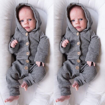 Newborn Baby Boys Girls Infant Romper Bodysuit Jumpsuit Clothes Outfits