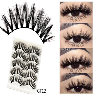 Gobestart 3D Imitation Water Mane Stereo Fiber False Eyelashes Long Thick Eyelashes 5Pairs
Gobestart 3D Imitation Water Mane Stereo Fiber False Eyelashes Long Thick Eyelashes 5Pairs