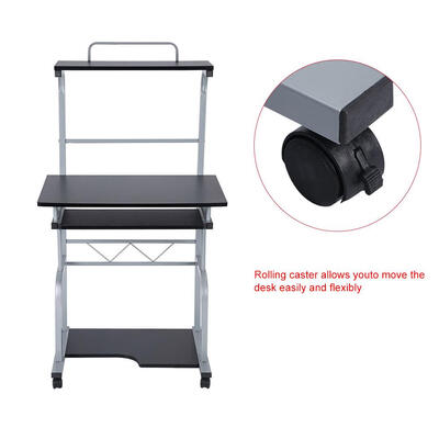Greensen Portable Wooden Computer Desk Rolling Mobile Stand Workstation Laptop Table for Home Office
Greensen Portable Wooden Computer Desk Rolling Mobile Stand Workstation Laptop Table for Home Office