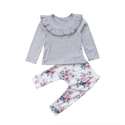 Newborn Infant Baby Kid Girls T-shirt TopsFloral Long Pants Outfits Clothes Set 
Newborn Infant Baby Kid Girls T-shirt TopsFloral Long Pants Outfits Clothes Set