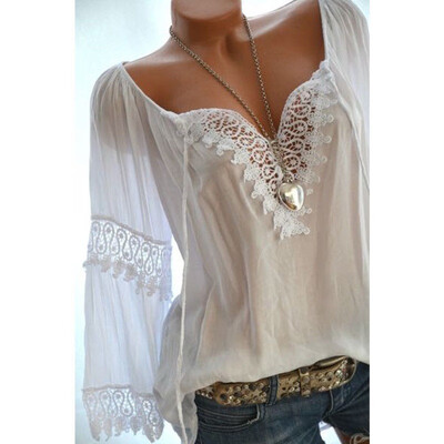 Cotton Sexy Off Shoulder Lace Edge T-Shirt Women Fashion Flare Long Sleeve T shirt Female Casual Solid Color Tee Plus Size
Cotton Sexy Off Shoulder Lace Edge T-Shirt Women Fashion Flare Long Sleeve T shirt Female Casual Solid Color Tee Plus Size