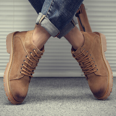 Mens fashion Martin boots wild British wind retro tooling boots mens trend wild high-top casual leather Martin shoes
Mens fashion Martin boots wild British wind retro tooling boots mens trend wild high-top casual leather Martin shoes