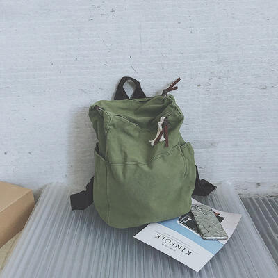 Solid Color Multifunctional Canvas Backpack Minimalist Retro Backpack Wild Leisure Korean Schoolbag Bag
Solid Color Multifunctional Canvas Backpack Minimalist Retro Backpack Wild Leisure Korean Schoolbag Bag