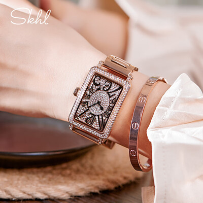 GUOU GUO Womens Watch Rectangular Watch Womens Fashion Trend Full Diamond Steel Strip Watch Large Dial Shi Ying Womens Watch
GUOU GUO Womens Watch Rectangular Watch Womens Fashion Trend Full Diamond Steel Strip Watch Large Dial Shi Ying Womens Watch